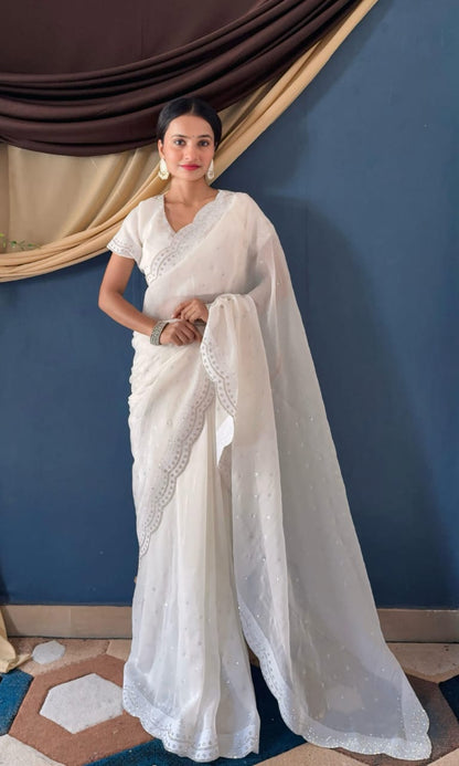 DIAMOND WORK SAREE