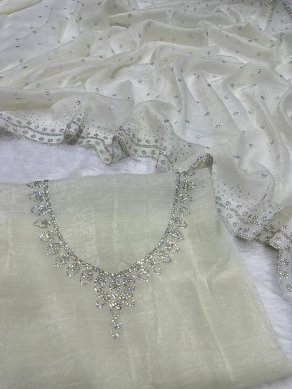 DIAMOND WORK SAREE
